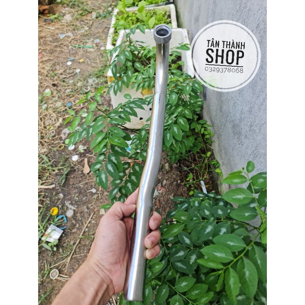 Cổ pô inox sirius Fi size 27mm hàn pô zin / cổ pô thay inox siêu sáng siêu bền fom zin không cần độ chế