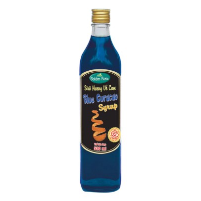 Siro Vỏ Cam Blue Curacao Golden Farm 520ml