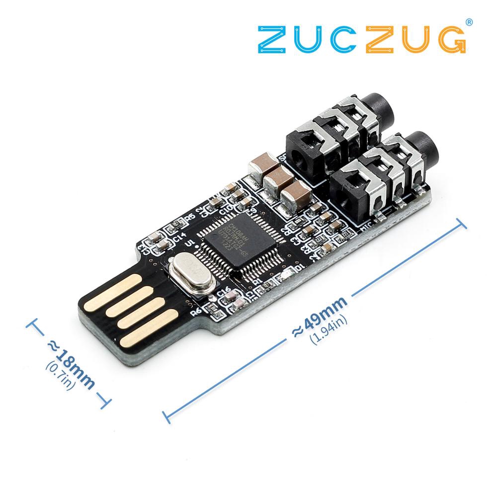 VHM-303 New CM108 USB Drive Free Sound Card Laptop Computer External Sound Card Module New Drop shipping-PC Friend | BigBuy360 - bigbuy360.vn