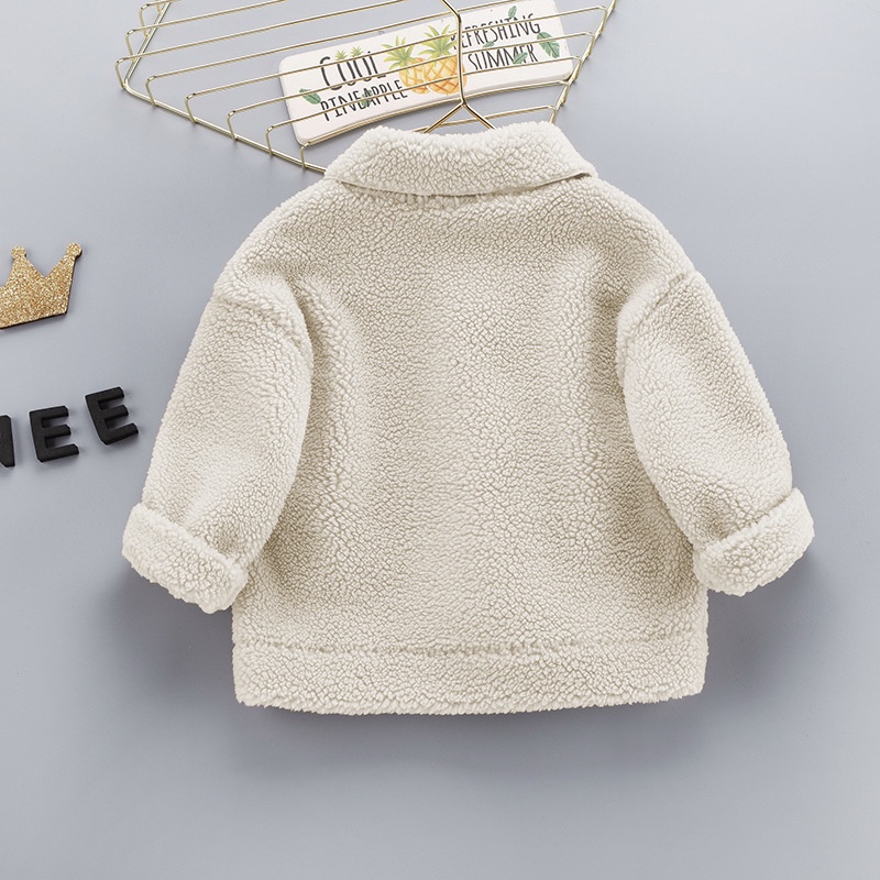 Áo khoác lông bé trai phối  túi cá tính size 10 -20 kg