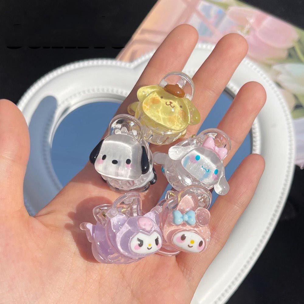 Kẹp Tóc Đuôi Ngựa Hình Thỏ Kuromi Melody Melody Dễ Thương Cho Nữ
