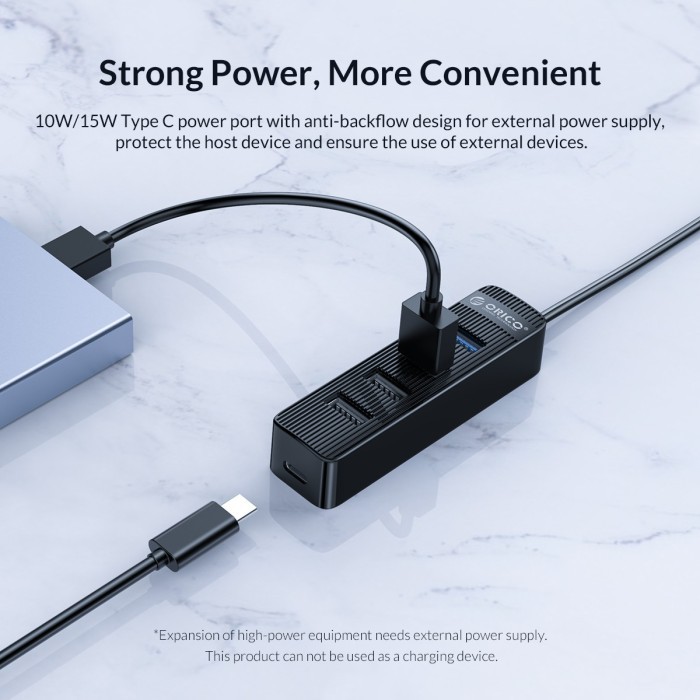 Bộ Hub Chia 4 Cổng Usb 3.0 2.0 100cm Cổng Type C Pd Port Twu32-4A-10 - Usb