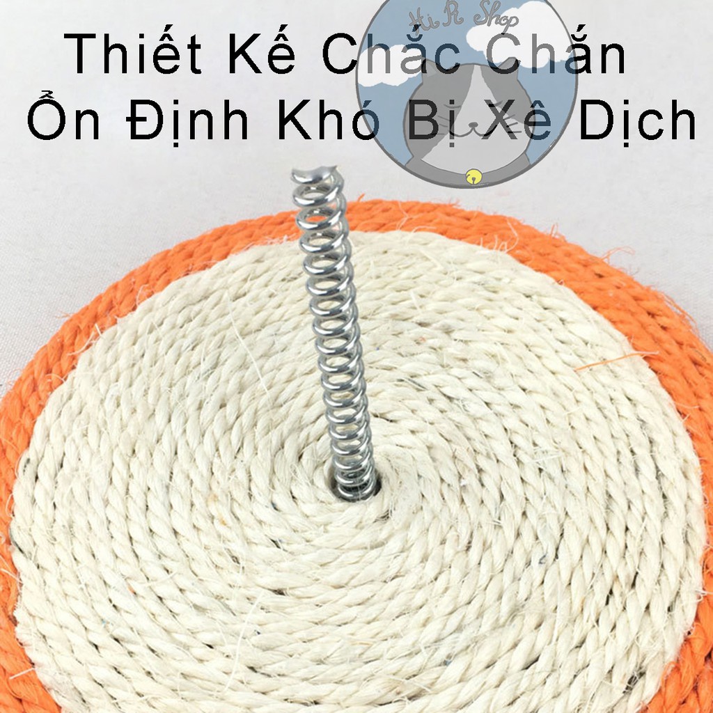 [ Đồ Chơi ]Bàn Cào Móng Cho Mèo Có Chuột Lò Xo
