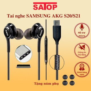 Tai nghe Samsung AKG tpye-C S20 S21 S22 Note10 chính hãng Tai nghe Type-C gaming âm thanh chất lượng có micro đàm thoại