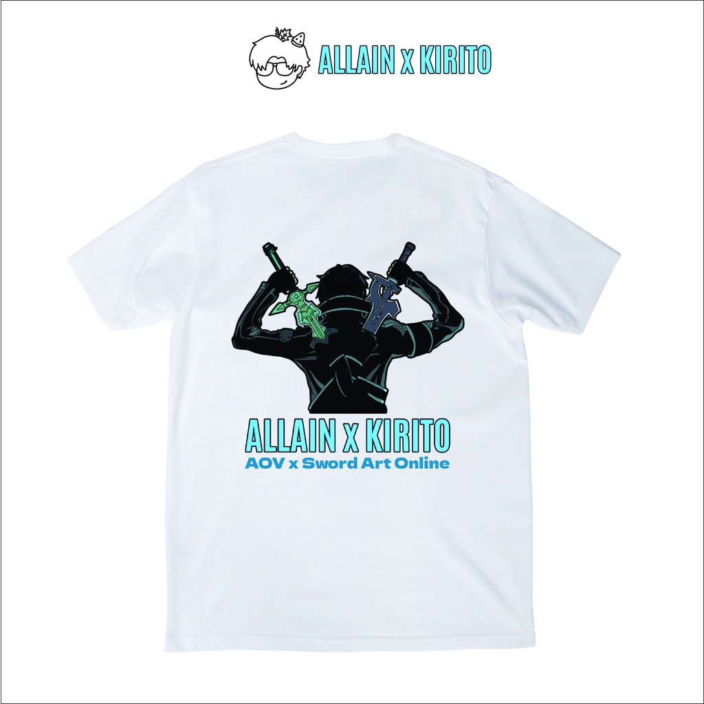 Áo thun Liên Quân ALLAIN x KIRITO áo thun cổ tròn chất cotton 4 chiều cực đẹp, giá rẻ nhất