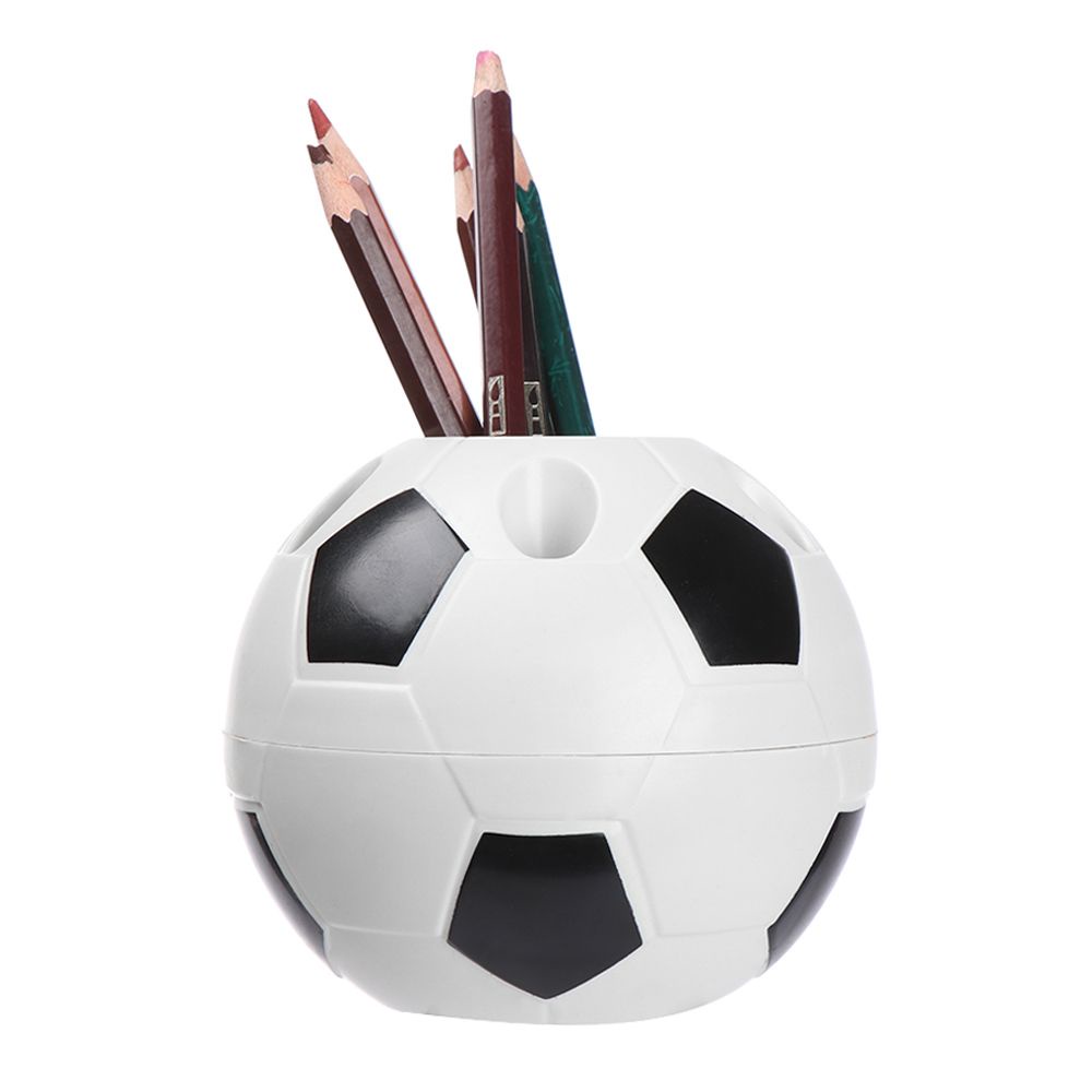 Ống đựng bút viết để bàn hình quả bóng đá mini nhiều màu sắc