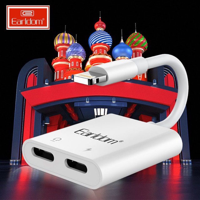 Jack Chuyển Lightning 2 in 1 Earldom OT-33 (Ra 2 Cổng Lightning)