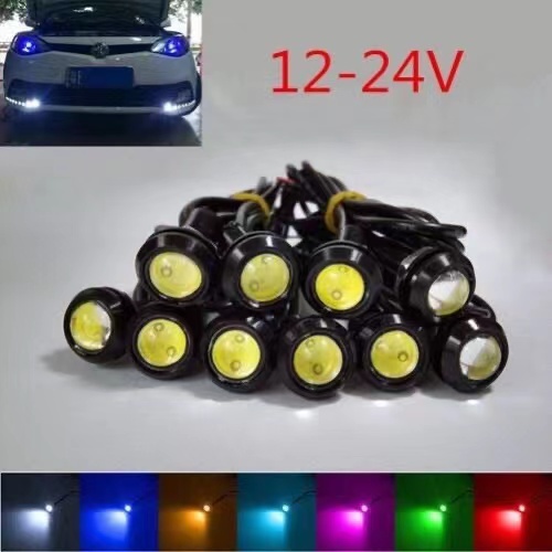 Đèn led 18MM 9W Siêu Mỏng Chống Thấm Nước Cho Xe Hơi