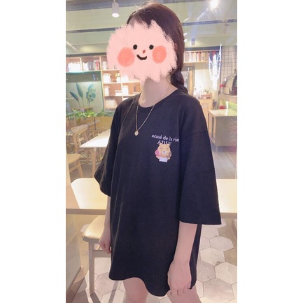 ADLV Áo thun cotton tay ngắn in hình thời trang