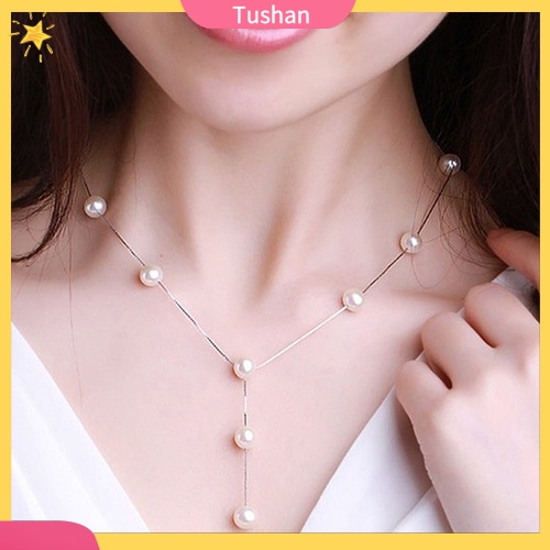 Bộ dây chuyền/vòng tay/ bông tai dính ngọc trai nhân tạo sang trọng