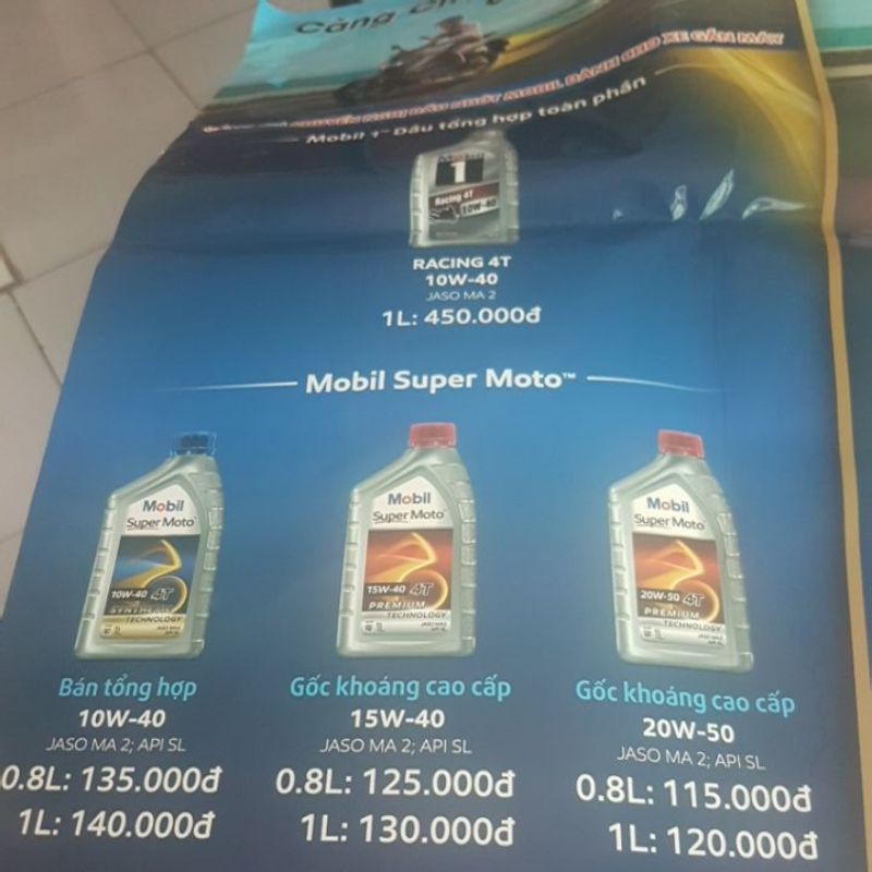 Mobil super moto premium 20-w50 API SL