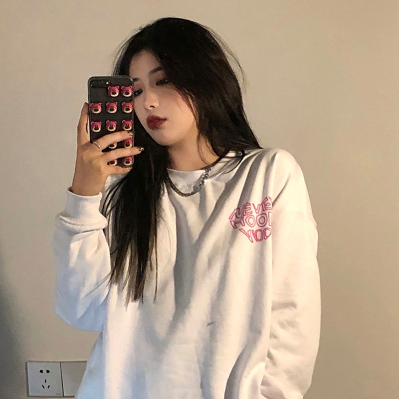 NRVP Áo Hoodie Dáng Rộng Thời Trang Hàn Quốc 2022 Dành Cho Nữ
