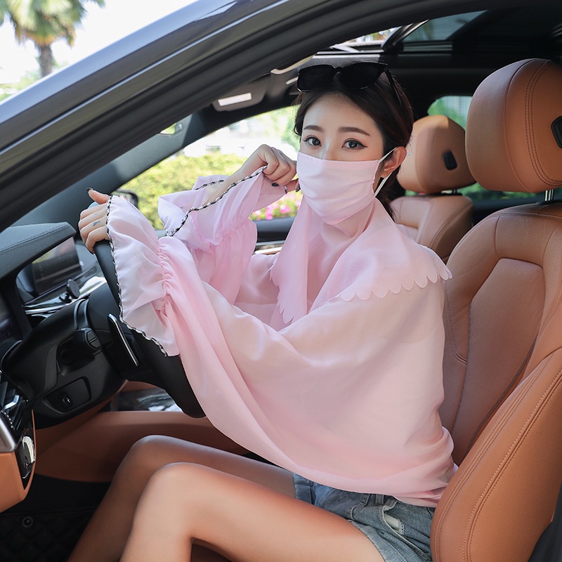 Áo Sơ Mi Chiffon Một Mảnh Tay Dài Chống Nắng Thời Trang Cho Nữ