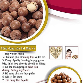 Hạt macca Úc vỏ nứt tự nhiên ăn liền (tặng đồ tách)