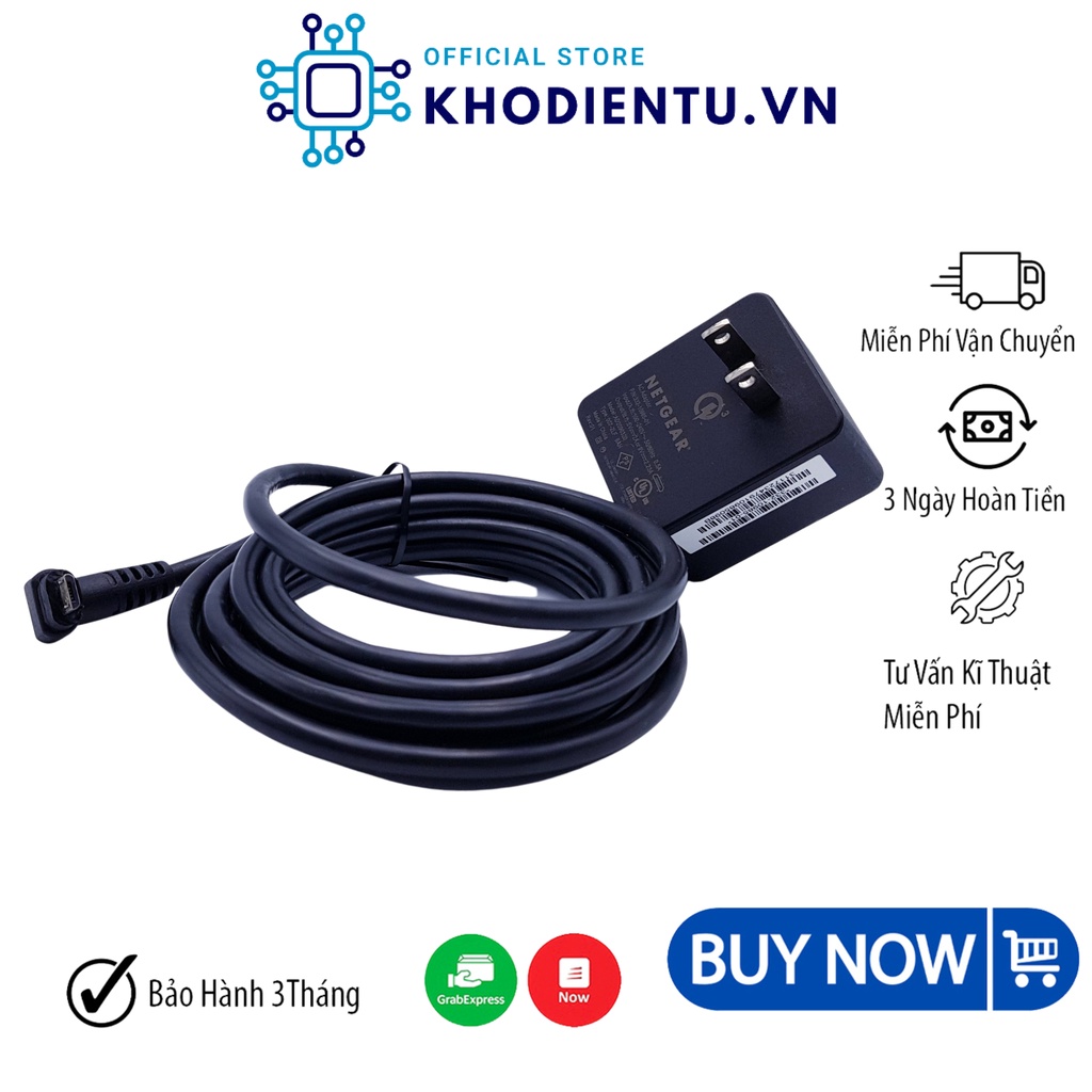 Sạc Nhanh 3.0 Cho Điện Thoại Nguồn Netgear 5V2A Micro Cực Sịn dây to và chống đứt- KhoDienTu