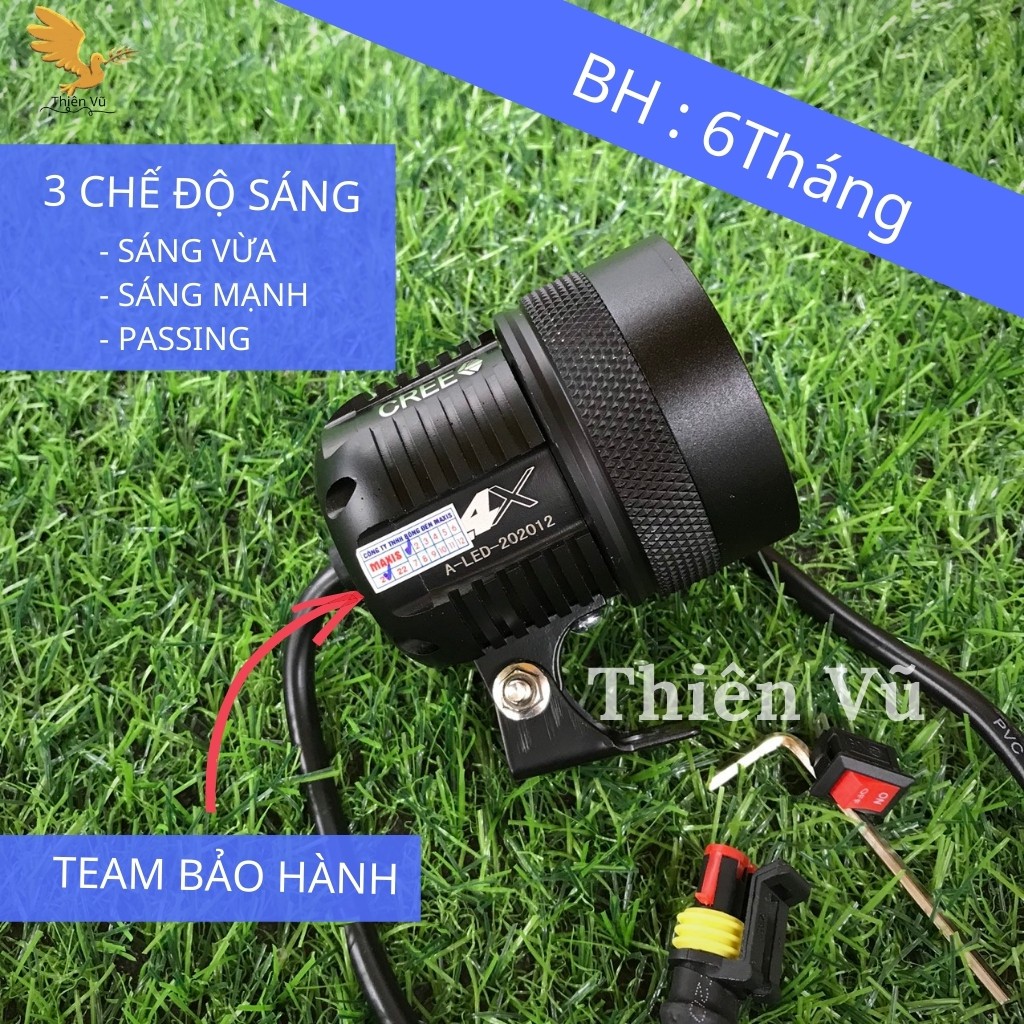 Đèn Trợ Sáng L4X 3 Chế Độ Siêu Sáng Chống Nước Mẫu Mới Hot Nhất Bảo Hành 6 Tháng