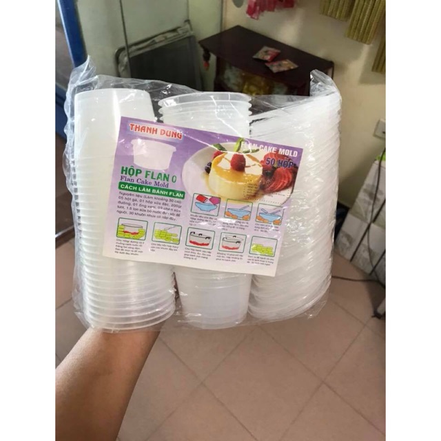 Hộp caramen lớn ( Flan ) bịch 50 cái