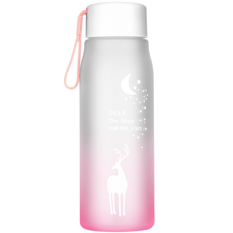(Bán Buôn Sỉ) Bình nước, bình đựng nước thể thao gradient sang trọng chịu nhiệt 400ml