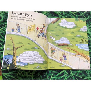 Dính dán - Usborne sticker book - Zoo