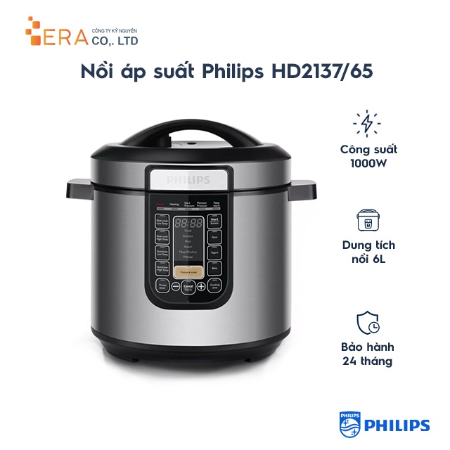 [Mã ELHADEV giảm 4% đơn 300K] Nồi áp suất Philips HD2137