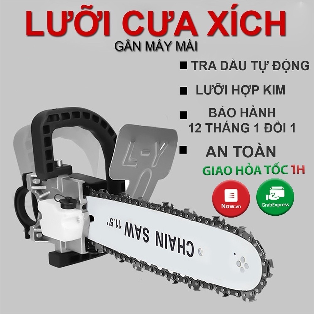Combo bộ cưa cây đa năng .nam xích gắn máy mài 100mm