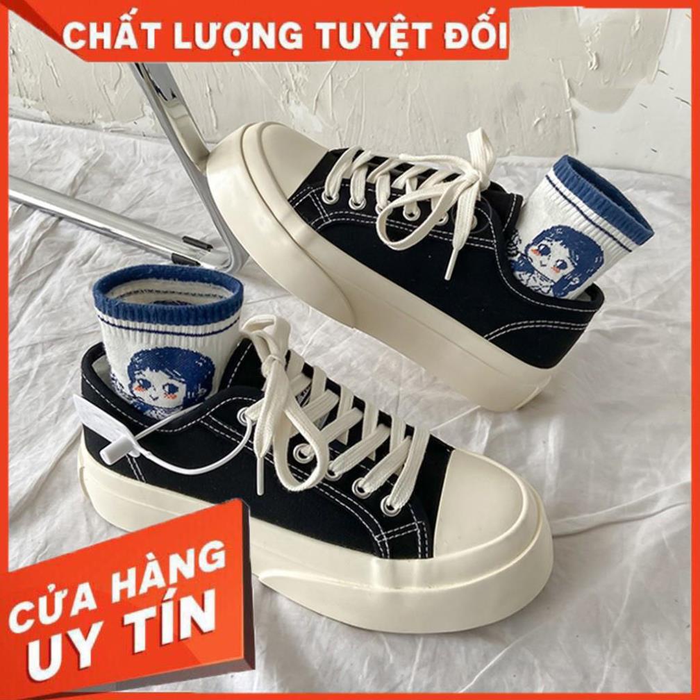 Giày bata nữ giayClassics đế bánh mì cao 3 cm B1362 | BigBuy360 - bigbuy360.vn