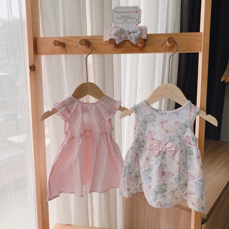 SET VÁY BÉ GÁI CỰC XINH(4 MÓN QUÀ TẶNG)