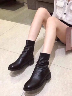 Giày boot nhăn cổ fullbox