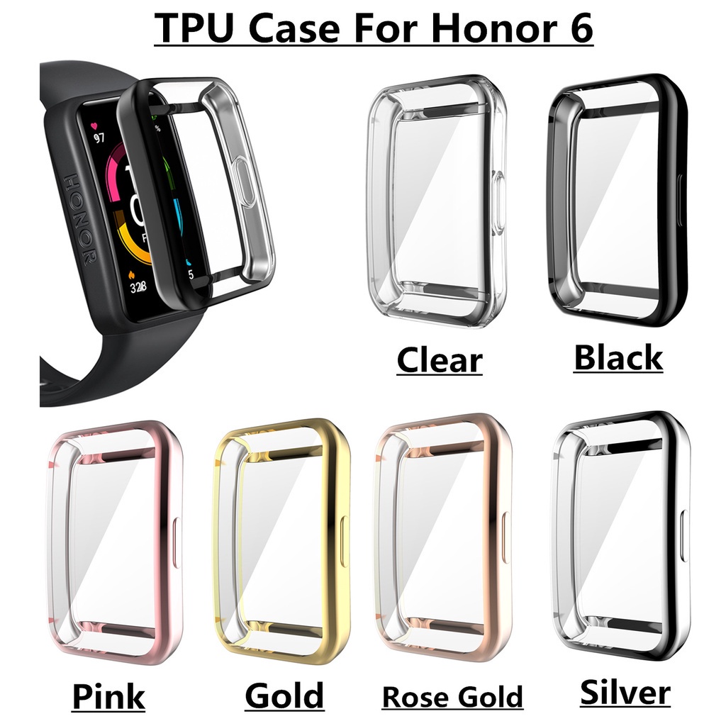 Ốp Điện Thoại TPU Mỏng Mạ Điện Cho Honor band 6 / Huawei band 7 6 Pro / NFC