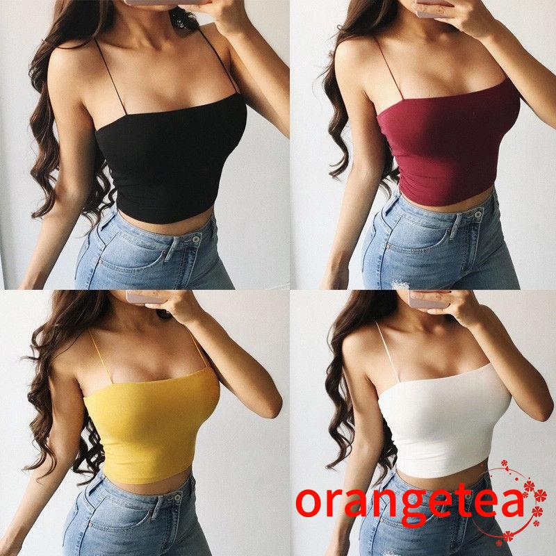 Áo Croptop Sát Nách Thời Trang Mùa Hè Cho Nữ