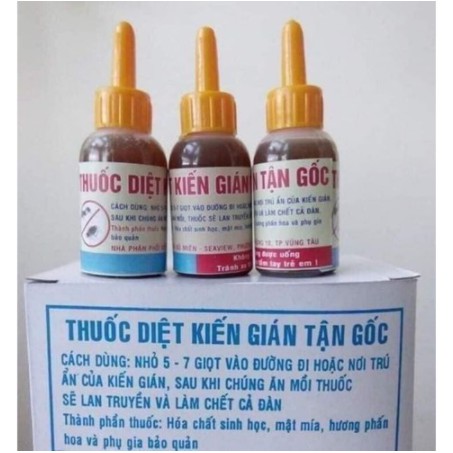 Thuốc kiến, gián sinh học an toàn, hiệu quả, chai 10ml