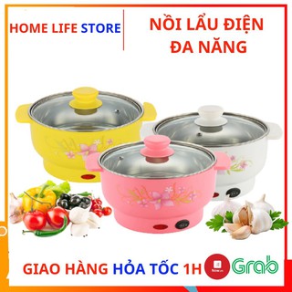Nồi lẩu điện mini 26cm Nikai vung kính 1000W