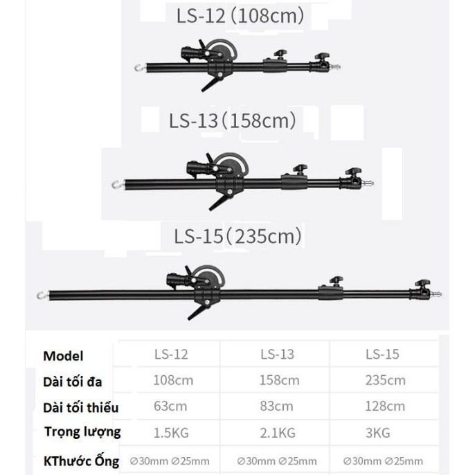 TAY BOOM NICEFOTO LS-13