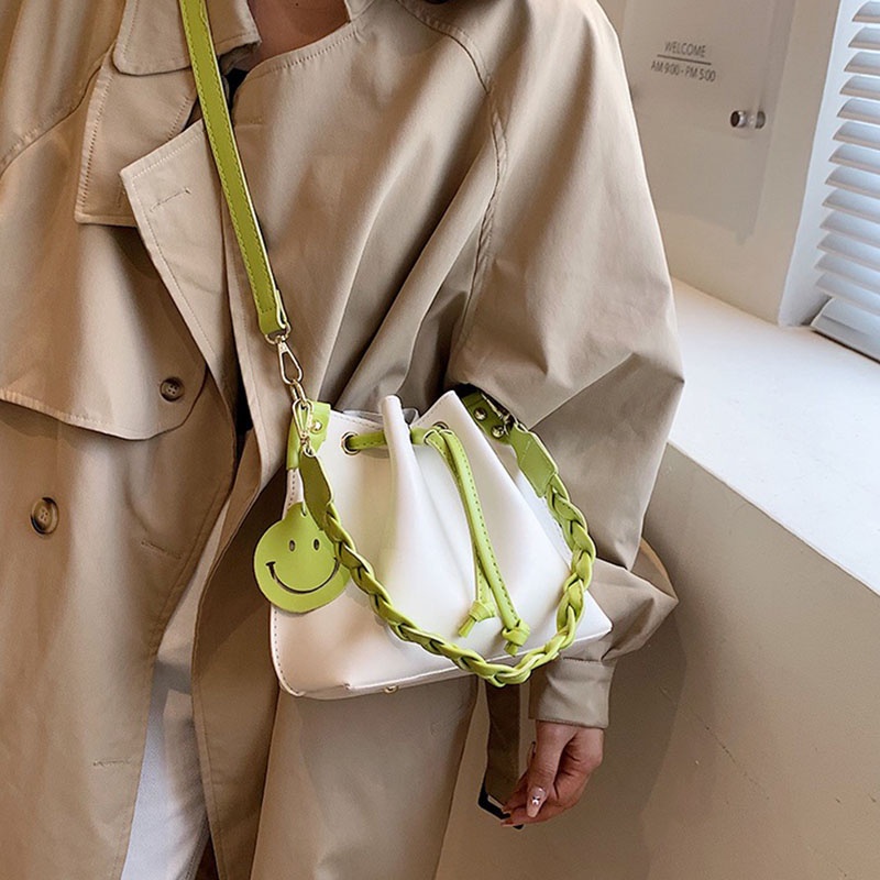 IELGY Túi Đeo Vai Màu Sắc Tương Phản Thời Trang Cho Nữ