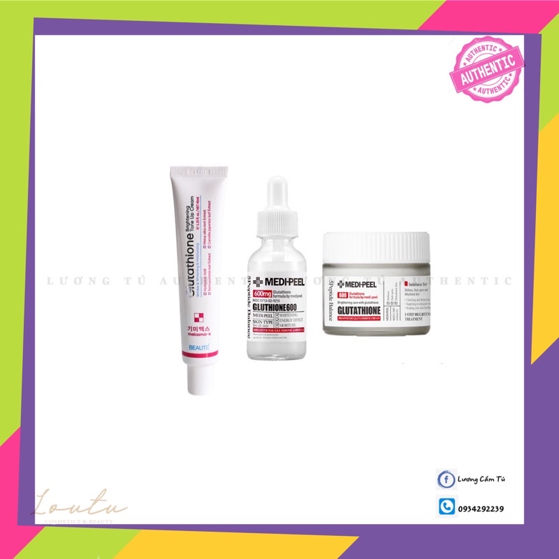 BỘ 3 COMBO DƯỠNG TRẮNG MEDIPEEL GLUTHIONE