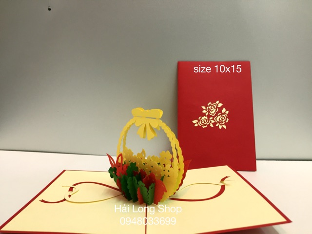 Dỏ Hoa - Flower - Thiệp 3D | BigBuy360 - bigbuy360.vn
