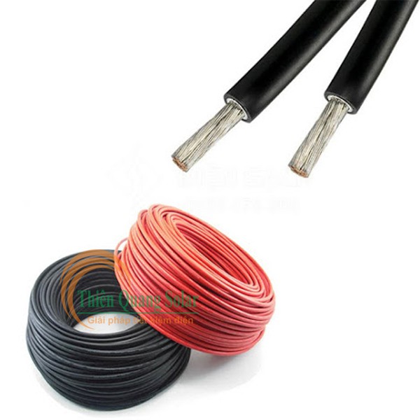 Dây cáp solar Leader 4mm và 6mm chuyên dụng cho điện năng lượng mặt trời cắt lẻ từ 1m