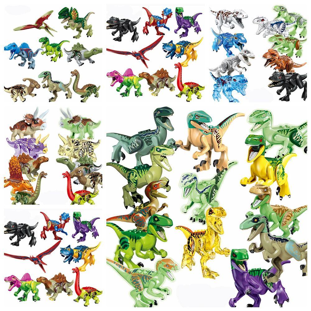 CHOOKEY 1 Bộ Đồ Chơi Khủng Long Bằng Nhựa Đầy Đủ Kích Cỡ