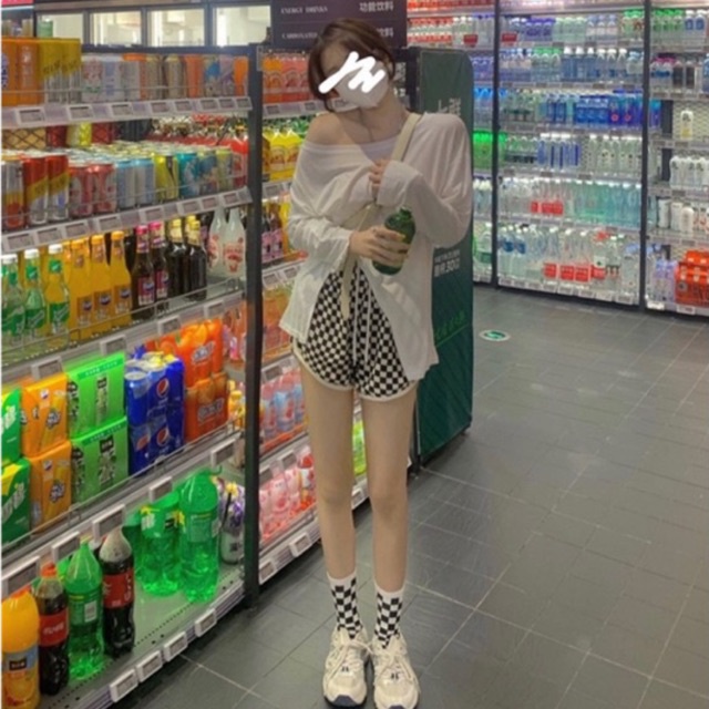 SET ÁO THUN XẺ TÀ QUẦN SHORT CARO THỂ THAO ULZZANG