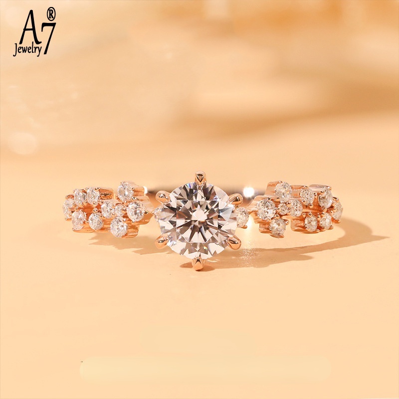 Nhẫn Hở Có Thể Điều Chỉnh Kích Thước Hình Mũi Tên Và Tám Trái Tim A7 Pt950 Cho Nữ