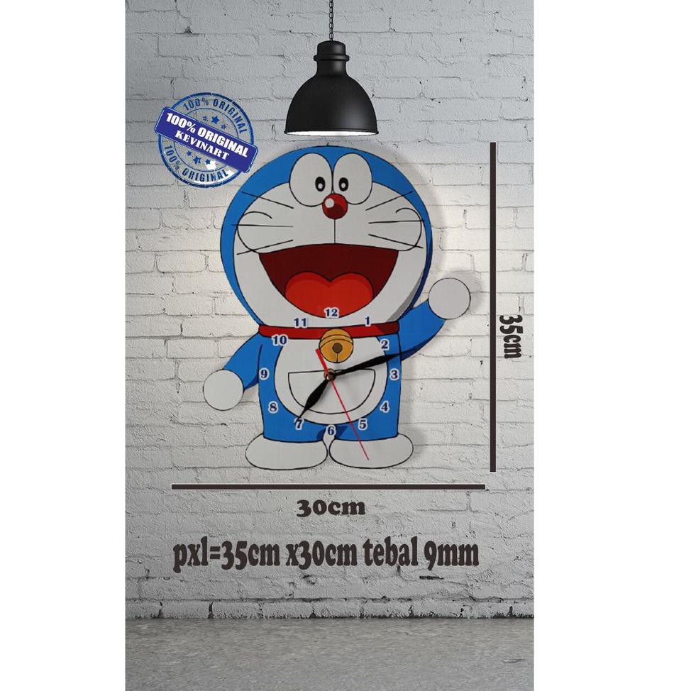 Đồng Hồ Treo Tường Hình DORAEMON Phong Cách VINTAGE 19Jn21c