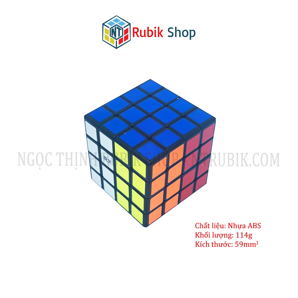 Đồ chơi rubik 4x4x4 - QiYi Qiyuan W2 4x4x4 Black (Màu Đen) - ngocthinhrubik