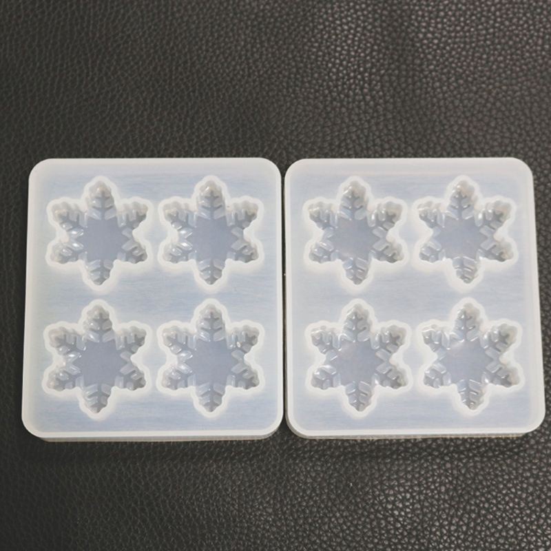 Khuôn Silicone Tạo Hình Làm Mặt Dây Chuyền Hình Móng Thú Cưng / Bông Tuyết / Dấu Chân Thú Cưng Dễ Thương