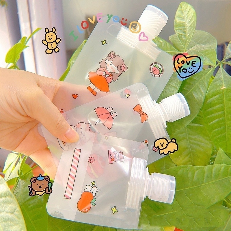 1 Tờ Miếng Dán PVC Tự Dính Họa Tiết Hoạt Hình Dễ Thương Sáng Tạo Trang Trí Nhật Ký