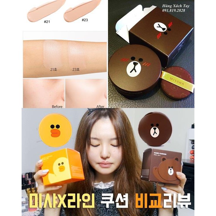 PHẤN NƯỚC MISSHA MAGIC CUSHION GẤU VỊT (KÈM LÕI PHỤ) nội địa Hàn | BigBuy360 - bigbuy360.vn