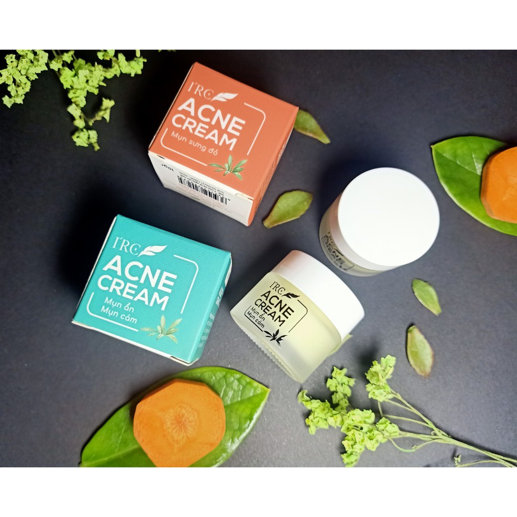 Kem mụn Acne Cream IRC mụn cám, mụn ẩn tăng sinh collagen phục hồi da mụn 10g