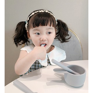 <có sẵn> Set chén & muỗng ROCOU thỏ cực xinh