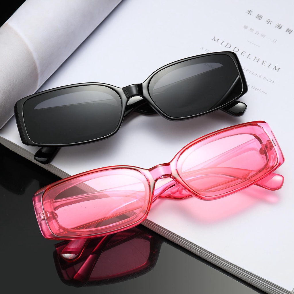 Kính Mát Gọng Chữ Nhật Phong Cách Thập Niên 90