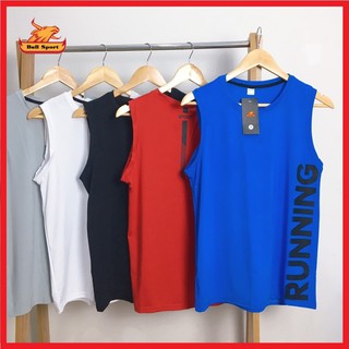 Áo sát nách nam ⚡FREESHIP⚡ Áo thể thao nam sát nách tanktop 5 màu RUNNING Bull Sport