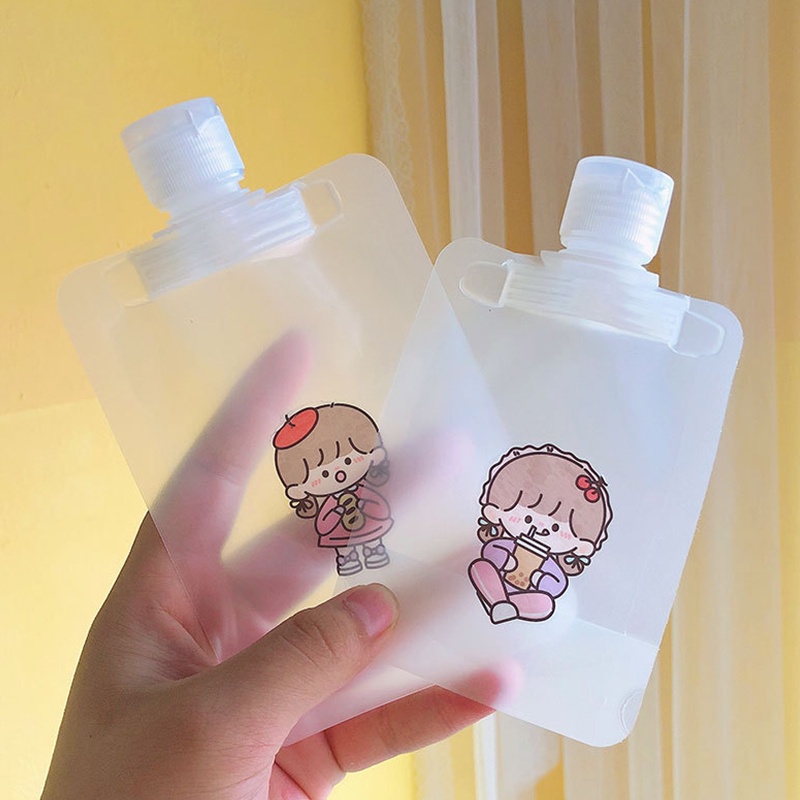 Túi Rỗng Trong Suốt Dạng Bóp Đựng Mỹ Phẩm / Dầu Gội / Kem Mặt CFH Mang Đi Du Lịch Tiện Lợi